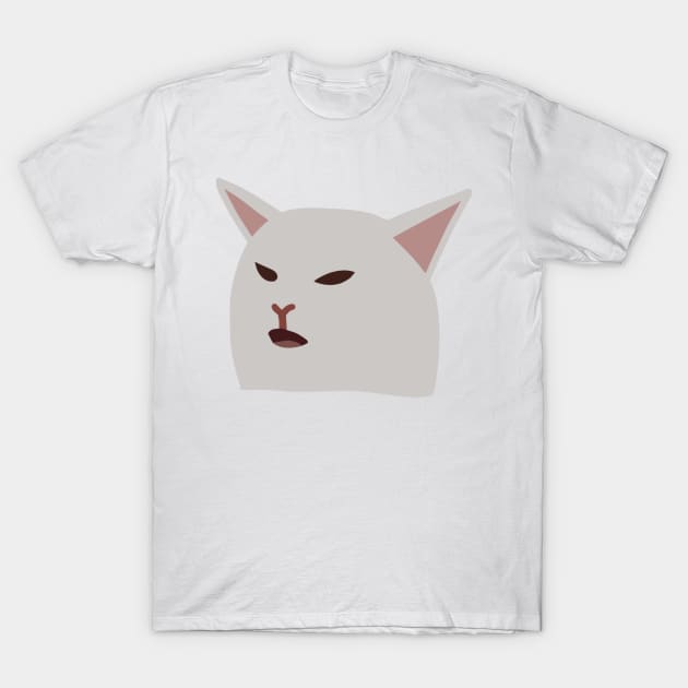 Restaurant Cat Meme T-Shirt by mollykay26